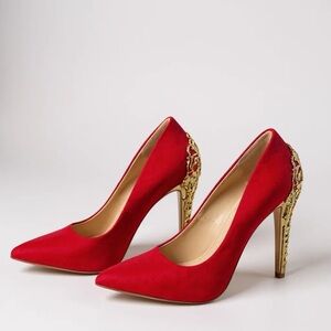 Golden Flame JustFab heels